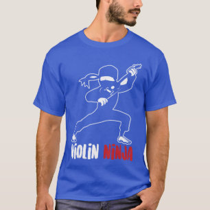 Camiseta Violin Ninja Lindo Violinista Músico Divertido Mús