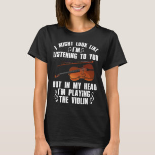 Camiseta Violín Para Hombres Violinista Violinista Jugador