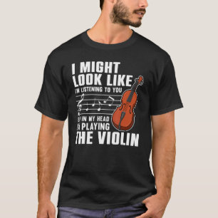Camiseta Violín para hombres y mujeres violinista intérpret