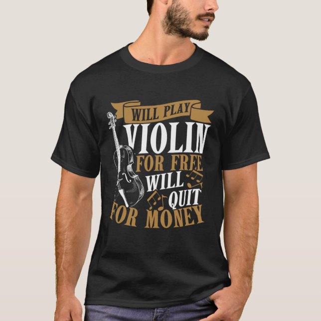 Camiseta Violín para niños 1 (Anverso)