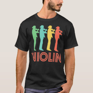 Camiseta Violin Player Retro Vintage