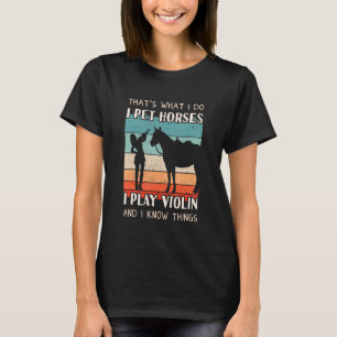 Camiseta Violin Player Set - Violín para mujeres de diseño