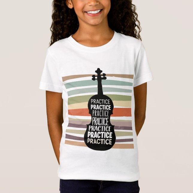 Camiseta violin retro (Anverso)