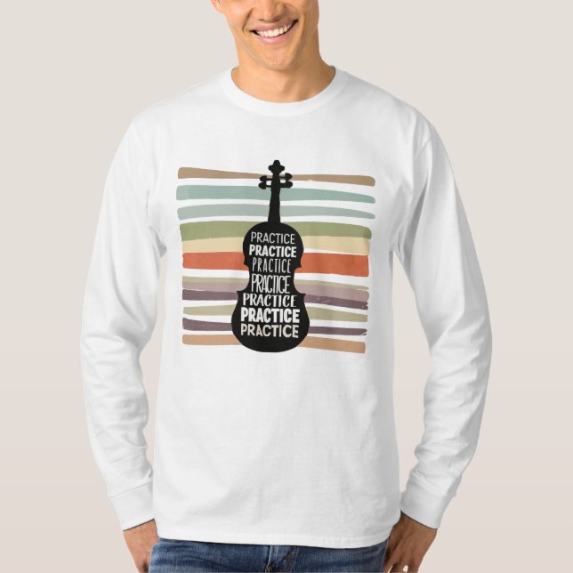 Camiseta violin retro (Anverso)
