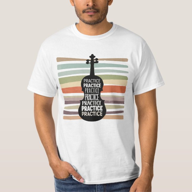 Camiseta violin retro (Anverso)