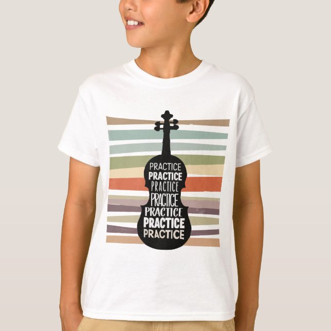 Camiseta violin retro (Anverso)