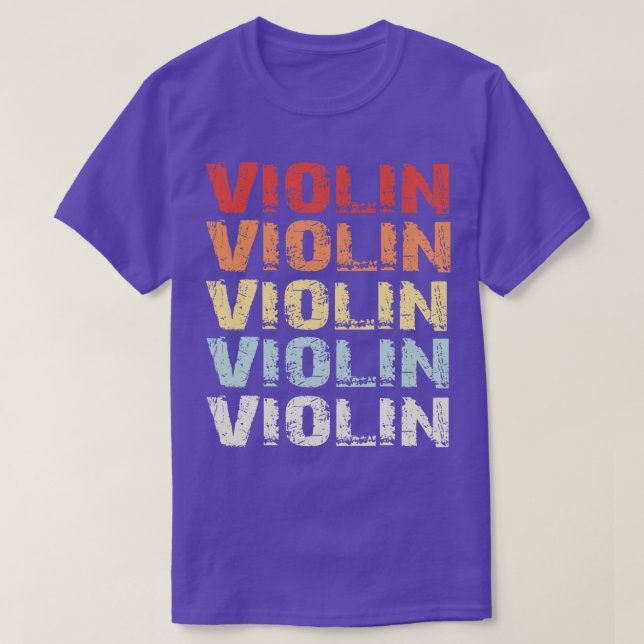 Camiseta Violin retro 1 (Diseño del anverso)