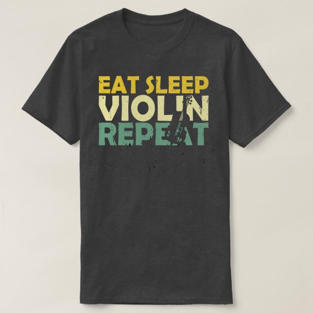 Camiseta Violin Retro 2 (Diseño del anverso)