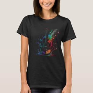 Camiseta Violín Splash Instrumento musical Musicia violinis