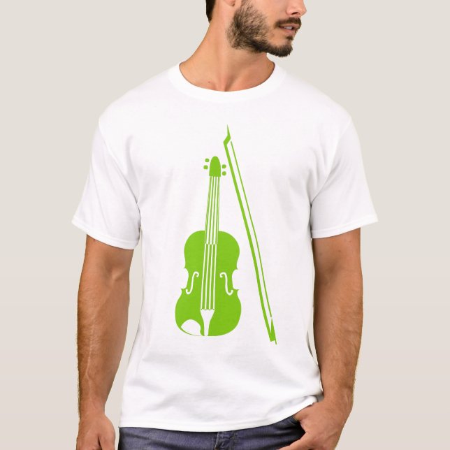 Camiseta Violin - Verde Marciano (Anverso)