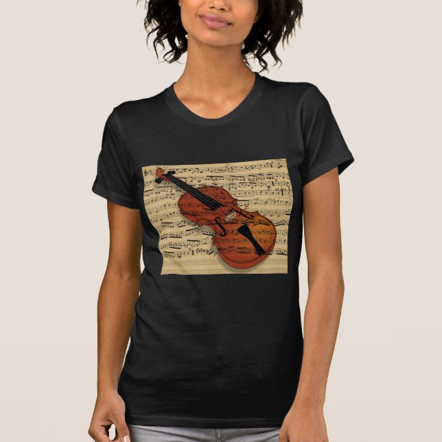 Camiseta Violin Vintage Music (Anverso)