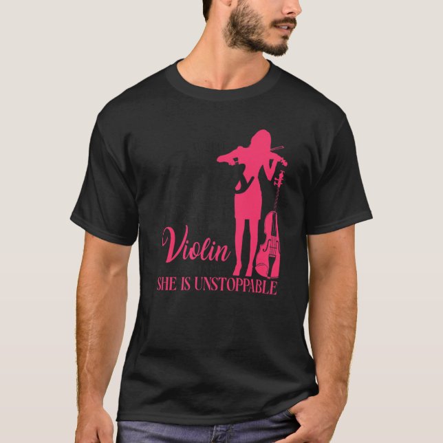 Camiseta Violin Violinist Jesus Faith Christian With Jesus  (Anverso)