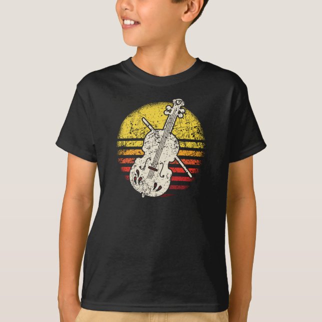 Camiseta Violin Violinist Retro Vintage (Anverso)