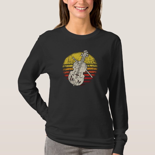 Camiseta Violin Violinist Retro Vintage (Anverso)