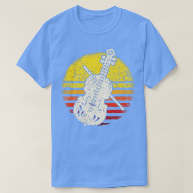 Camiseta Violin Violinist Retro Vintage 1 (Diseño del anverso)