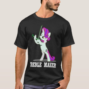 Camiseta Violín violinista de Treble Maker Unicorn