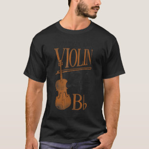 Camiseta Violin Violinista Juego de Palabras Vintage Sin El