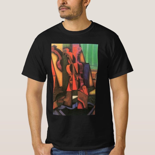 Camiseta Violin y guitarra de Juan Gris, arte de cubismo vi (Anverso)