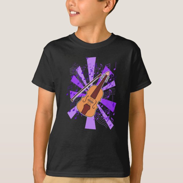 Camiseta Violín y música  (Anverso)