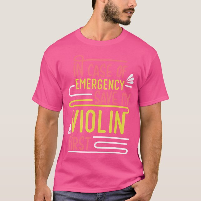 Camiseta Violinist Musician Orchestra Instrument Violin (Anverso)