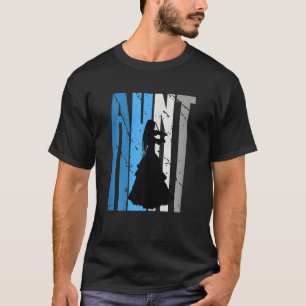 Camiseta Violinista azul de tía violinista toca música viol