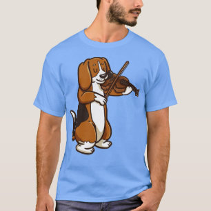 Camiseta Violinista Beagle Dog Violin