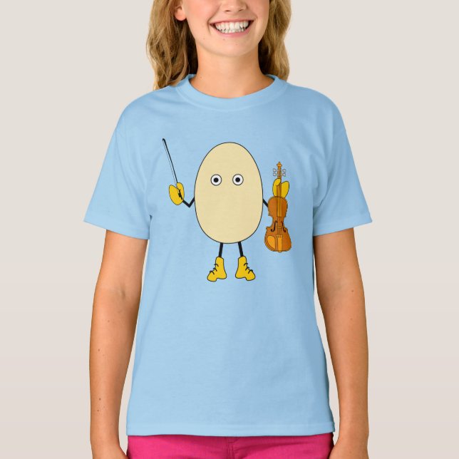 Camiseta Violinista de Egghead (Anverso)