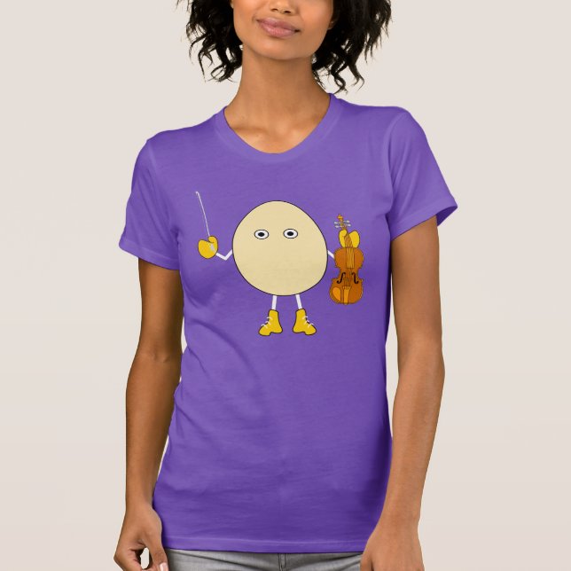Camiseta Violinista de Egghead (Anverso)