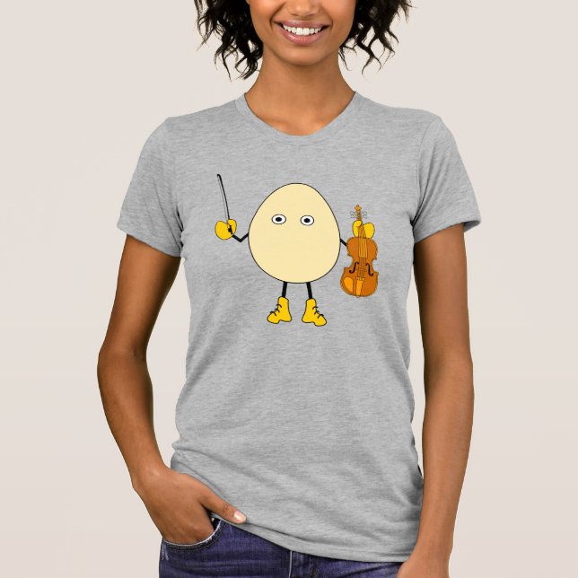 Camiseta Violinista de Egghead (Anverso)