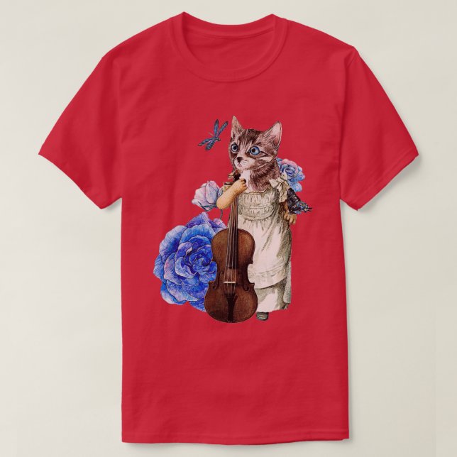 Camiseta Violinista de gato (Diseño del anverso)