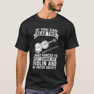 Camiseta Violinista de la orquesta de violinistas de violín