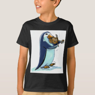Camiseta Violinista del pingüino
