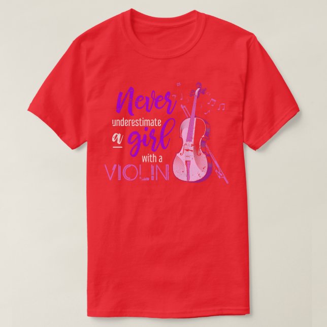 Camiseta Violinista gracioso (Diseño del anverso)