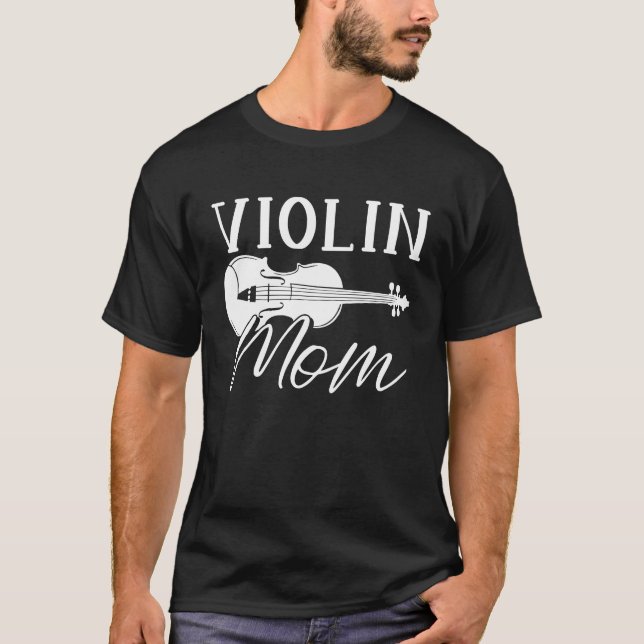 Camiseta Violinista Mamá Fiddle Fiddler Violin (Anverso)