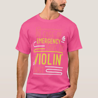 Camiseta Violinista Músico Orquesta Instrumento Violín