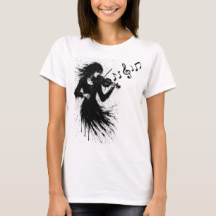 Camiseta Violinista Nacido de la Tinta en la Tormenta de So