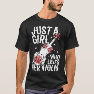Camiseta Violinista, sólo una Chica que ama su violín 1