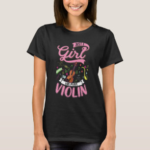 Camiseta Violinista violinista Chica de violín