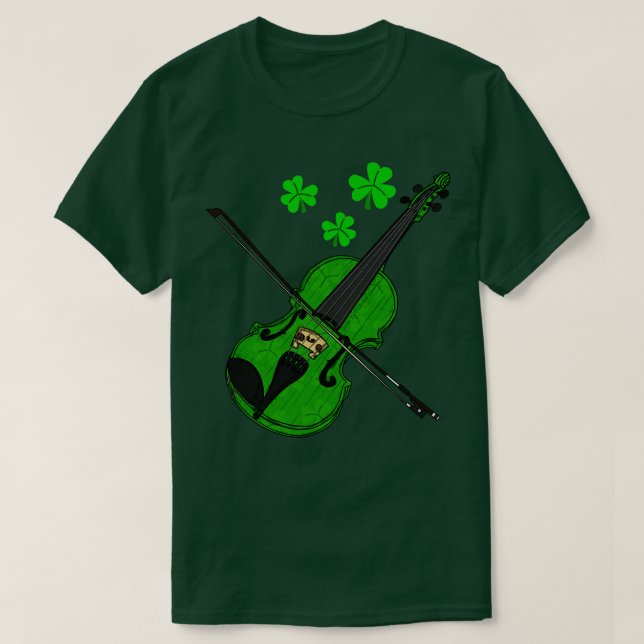 Camiseta Violinista violinista de violín del Día de San Pat (Diseño del anverso)