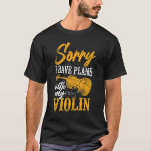 Camiseta Violinista Violinista Vintage Lamento Tener Planes