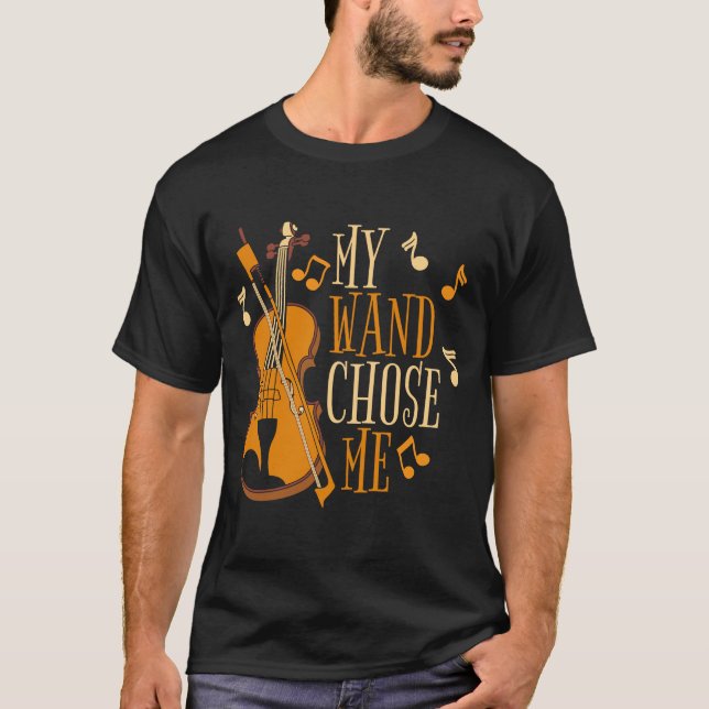 Camiseta Violinista Wand Fiddler Fiddle Violin (Anverso)