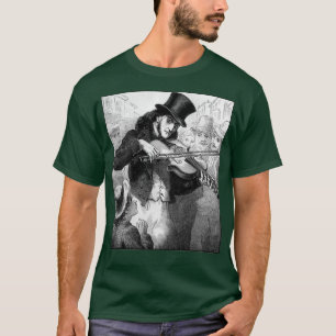 Camiseta Violinista y compositor Paganini como música calle