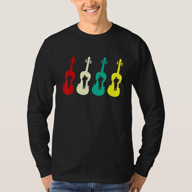 Camiseta Violinistas de String Instrument Violin Player Sil (Anverso)