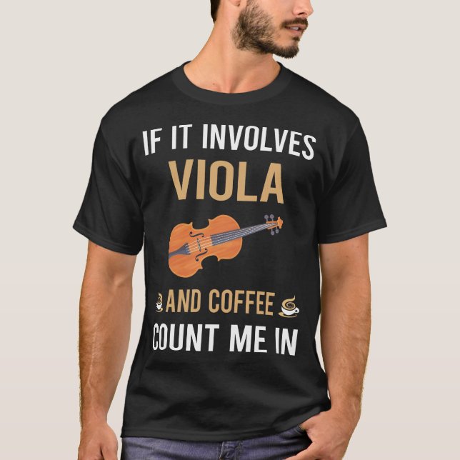 Camiseta Violista De Café Y Viola (Anverso)