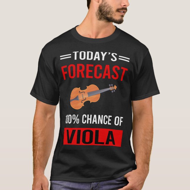 Camiseta Violista de Previsión de Hoy (Anverso)