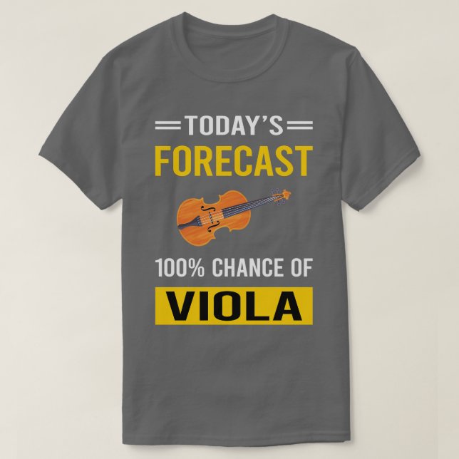 Camiseta Violista de Previsión de Hoy (Diseño del anverso)