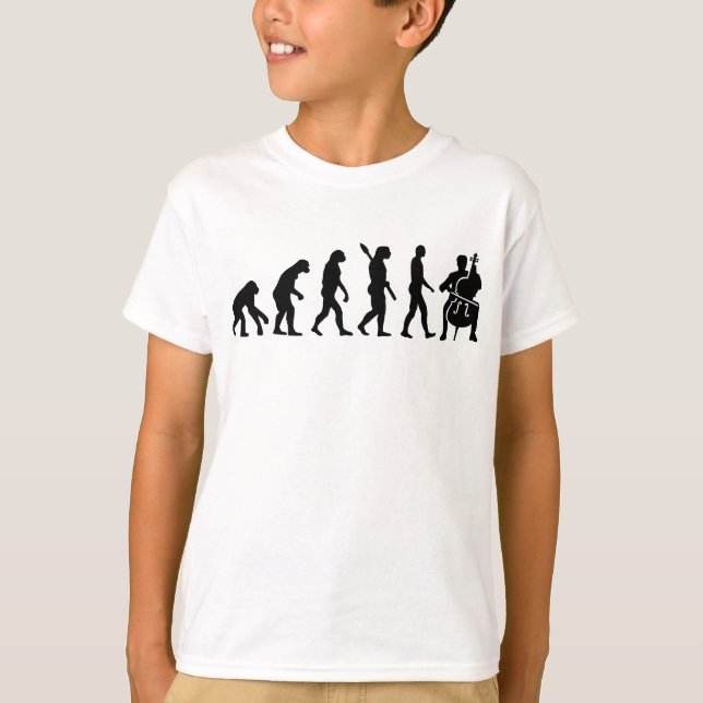 Camiseta Violoncelo de la evolución (Anverso)