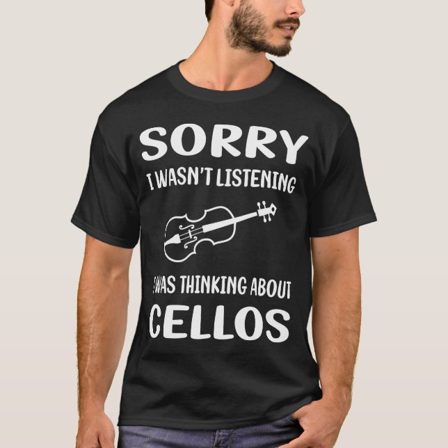 Camiseta Violonchelista No Atento (Anverso)