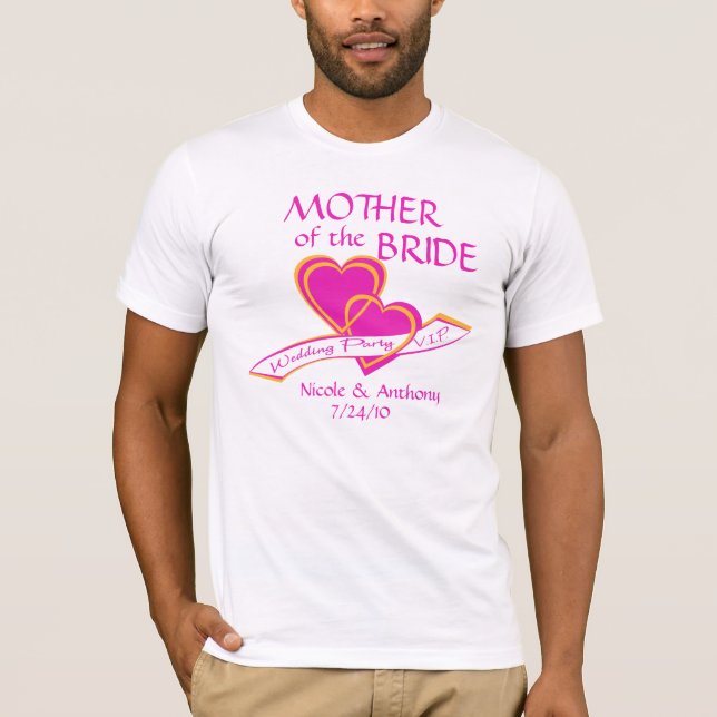 Camiseta VIP de fiesta de boda (Anverso)