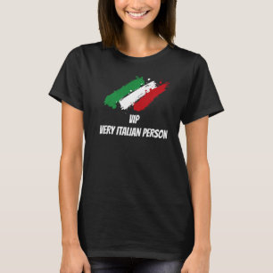 Camiseta VIP Muy Italiana Persona Italiana Humor Familia It